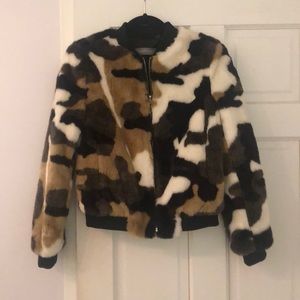 BAGATELLE multi colored faux fur jacket